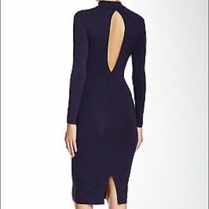 American Apparel Cut Out Mock Neck Dress